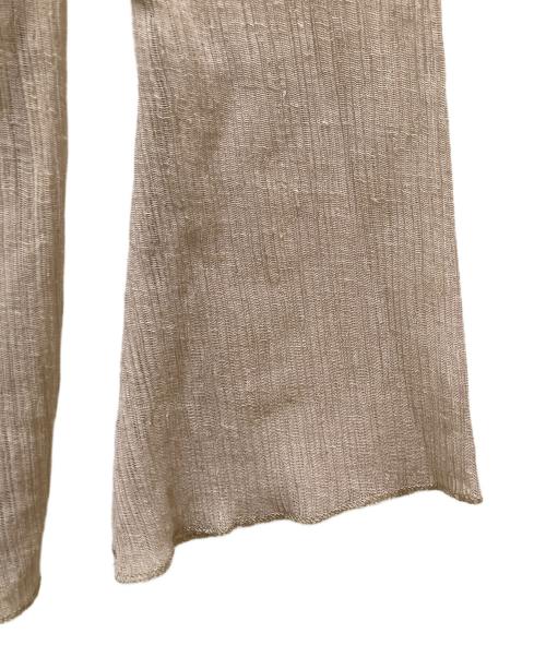 Whim Gazette（ウィムガゼット）Whim Gazette (ウィムガゼット) シアーリネンカットプルオーバー ベージュ サイズ:FREEの古着・服飾アイテム