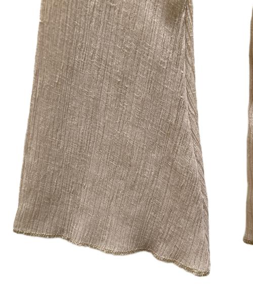 Whim Gazette（ウィムガゼット）Whim Gazette (ウィムガゼット) シアーリネンカットプルオーバー ベージュ サイズ:FREEの古着・服飾アイテム