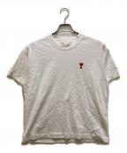 AMI PARISアミ パリス）の古着「ハートロゴTシャツ」｜ホワイト