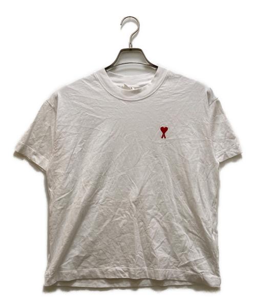 AMI PARIS（アミ パリス）AMI PARIS (アミ パリス) ハートロゴTシャツ ホワイト サイズ:Ⅼの古着・服飾アイテム