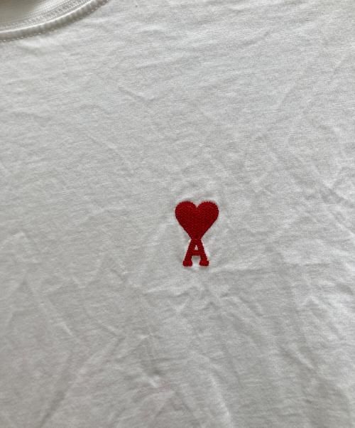 AMI PARIS（アミ パリス）AMI PARIS (アミ パリス) ハートロゴTシャツ ホワイト サイズ:Ⅼの古着・服飾アイテム