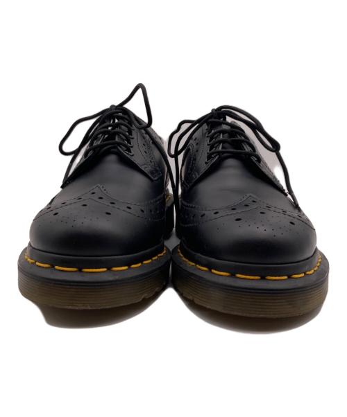 Dr.Martens（ドクターマーチン）Dr.Martens (ドクターマーチン) イエローステッチ ブローグ シューズ ブラック サイズ:UK3の古着・服飾アイテム