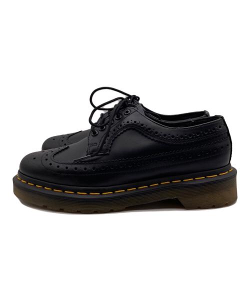 Dr.Martens（ドクターマーチン）Dr.Martens (ドクターマーチン) イエローステッチ ブローグ シューズ ブラック サイズ:UK3の古着・服飾アイテム