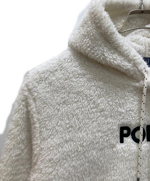 POLO RALPH LAUREN（ポロ・ラルフローレン）POLO RALPH LAUREN (ポロ・ラルフローレン) ロゴ刺繍ボアプルオーバーパーカー ホワイト サイズ:Lの古着・服飾アイテム