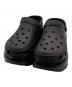 crocs（クロックス）の古着「メガクラッシュ クロッグ 厚底サンダル」｜ブラック