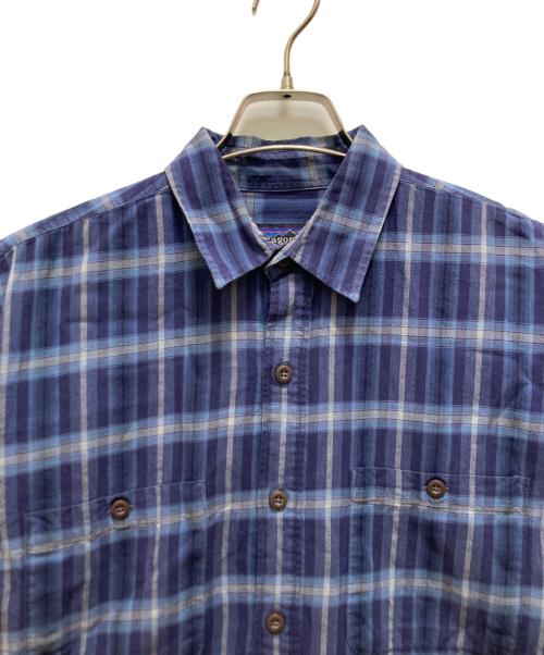 Patagonia（パタゴニア）Patagonia (パタゴニア) オーガニックコットンチェックシャツ ブルー サイズ:Sの古着・服飾アイテム