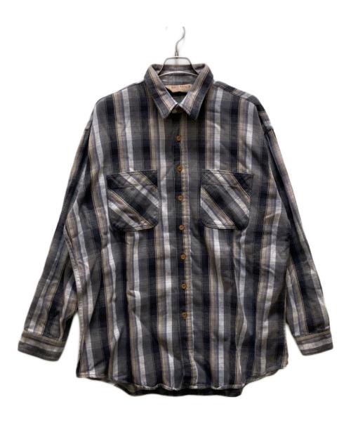 big mac（ビッグマック）big mac (ビッグマック) ヴィンテージコットンチェックシャツ グレー サイズ:XXLXTの古着・服飾アイテム