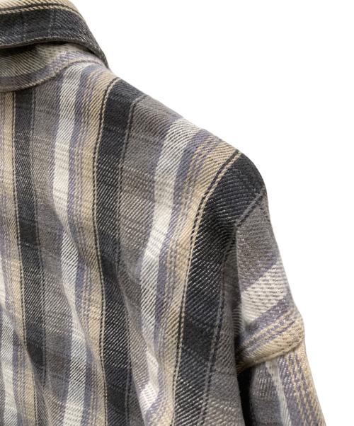 big mac（ビッグマック）big mac (ビッグマック) ヴィンテージコットンチェックシャツ グレー サイズ:XXLXTの古着・服飾アイテム