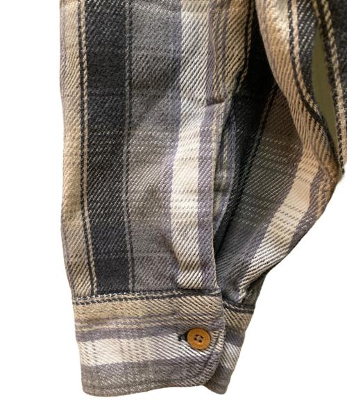 big mac（ビッグマック）big mac (ビッグマック) ヴィンテージコットンチェックシャツ グレー サイズ:XXLXTの古着・服飾アイテム