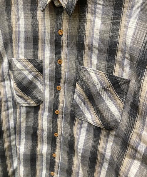 big mac（ビッグマック）big mac (ビッグマック) ヴィンテージコットンチェックシャツ グレー サイズ:XXLXTの古着・服飾アイテム