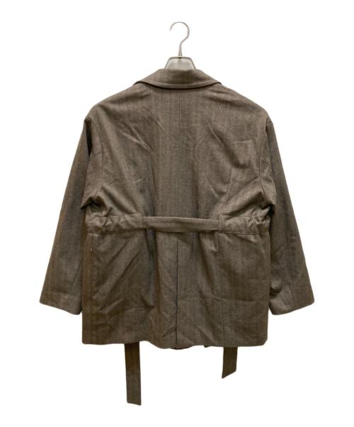 CLANE（クラネ）CLANE (クラネ) ウエストベルトデザインジャケット ブラウン サイズ:２ 未使用品の古着・服飾アイテム