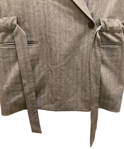 CLANE（クラネ）CLANE (クラネ) ウエストベルトデザインジャケット ブラウン サイズ:２ 未使用品の古着・服飾アイテム