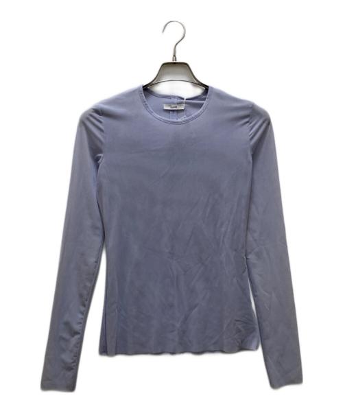 CLANE（クラネ）CLANE (クラネ) シアーメッシュクルーネックトップス ブルー サイズ:2 未使用品の古着・服飾アイテム