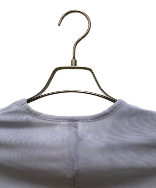 CLANE（クラネ）CLANE (クラネ) シアーメッシュクルーネックトップス ブルー サイズ:2 未使用品の古着・服飾アイテム