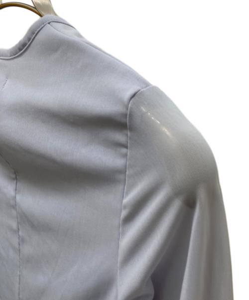 CLANE（クラネ）CLANE (クラネ) シアーメッシュクルーネックトップス ブルー サイズ:2 未使用品の古着・服飾アイテム