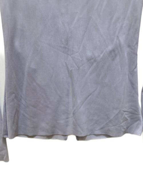 CLANE（クラネ）CLANE (クラネ) シアーメッシュクルーネックトップス ブルー サイズ:2 未使用品の古着・服飾アイテム