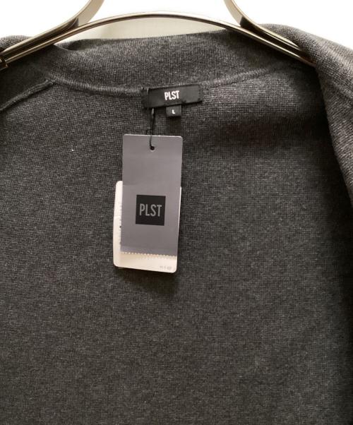 PLST（プラステ）PLST (プラステ) レーヨンブレンドニットダブルジャケット グレー サイズ:L 未使用品の古着・服飾アイテム