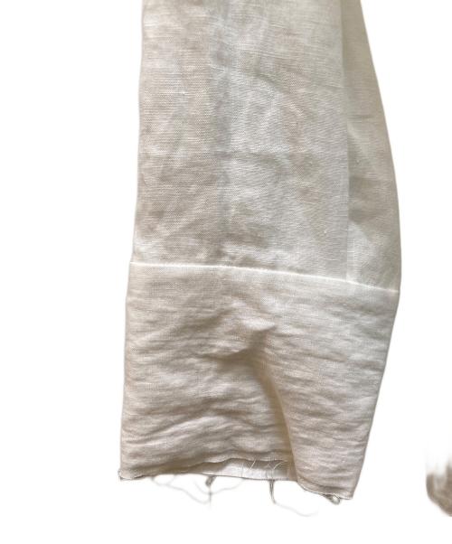 ETRE TOKYO（エトレトウキョウ）ETRE TOKYO (エトレトウキョウ) Vネックカットオフブラウス ホワイト サイズ:FREEの古着・服飾アイテム
