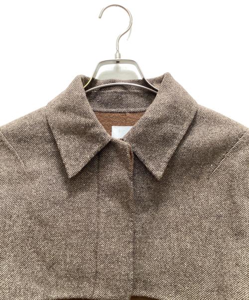 CLANE（クラネ）CLANE (クラネ) ネップツイードリバーボレロジャケット ブラウン サイズ:freeの古着・服飾アイテム