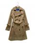 BURBERRY BLUE LABEL（バーバリー ブルー レーベル）の古着「裏地ノバチェックトレンチコート」｜ベージュ