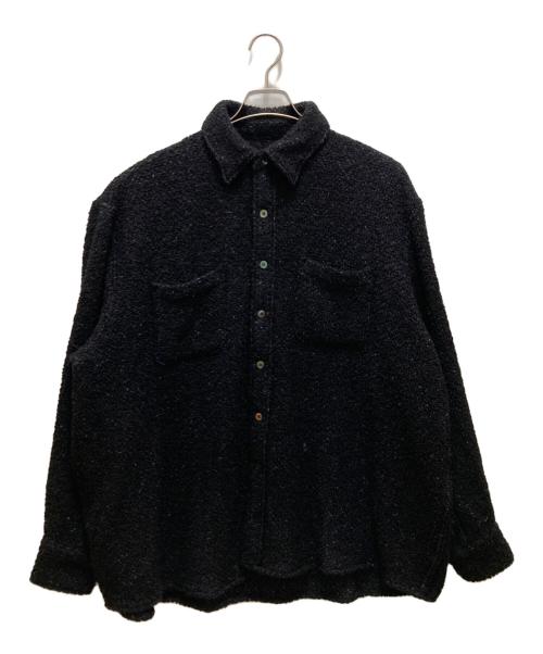 jieda（ジエダ）jieda (ジエダ) ツイードオーバーサイズシャツ ブラック サイズ:Sの古着・服飾アイテム