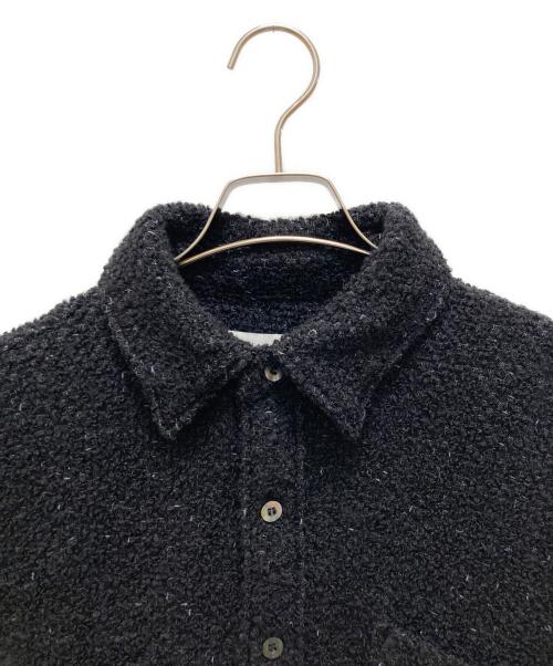 jieda（ジエダ）jieda (ジエダ) ツイードオーバーサイズシャツ ブラック サイズ:Sの古着・服飾アイテム