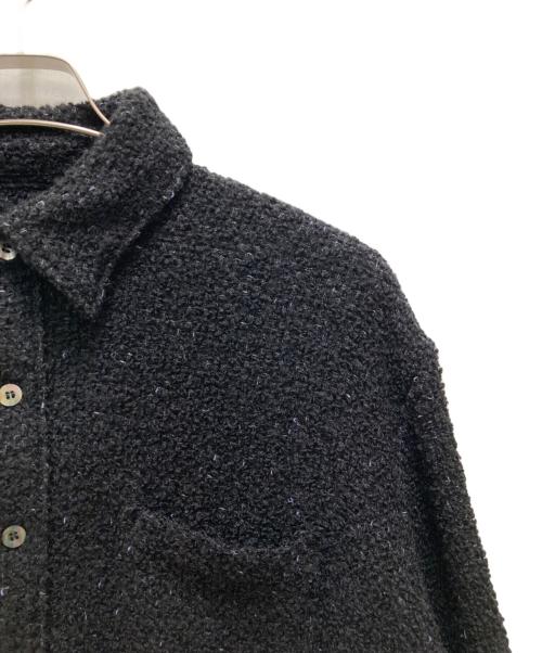jieda（ジエダ）jieda (ジエダ) ツイードオーバーサイズシャツ ブラック サイズ:Sの古着・服飾アイテム