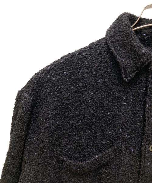 jieda（ジエダ）jieda (ジエダ) ツイードオーバーサイズシャツ ブラック サイズ:Sの古着・服飾アイテム