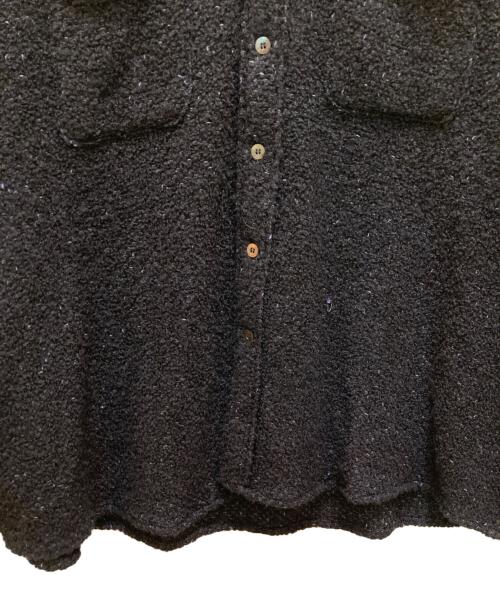 jieda（ジエダ）jieda (ジエダ) ツイードオーバーサイズシャツ ブラック サイズ:Sの古着・服飾アイテム