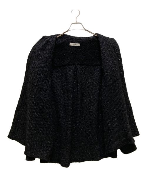 jieda（ジエダ）jieda (ジエダ) ツイードオーバーサイズシャツ ブラック サイズ:Sの古着・服飾アイテム