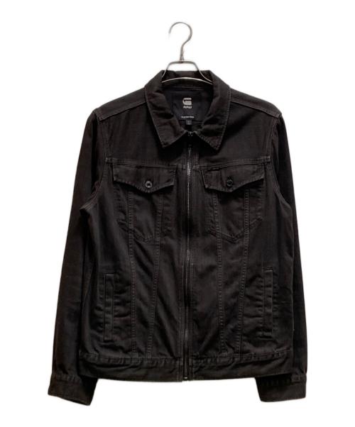 G-STAR RAW（ジースターロゥ）G-STAR RAW (ジースターロゥ) ジップアップスリムデニムジャケット ブラック サイズ:Lの古着・服飾アイテム