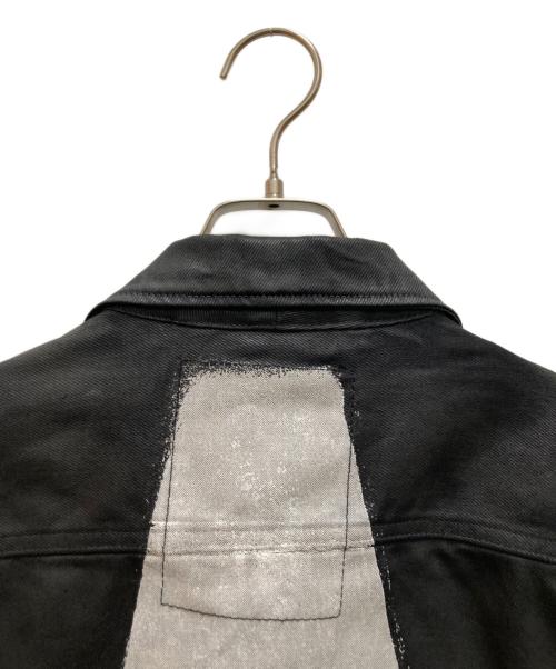 G-STAR RAW（ジースターロゥ）G-STAR RAW (ジースターロゥ) ペイントデザインコーティングデニムジャケット ブラック サイズ:Ｍの古着・服飾アイテム