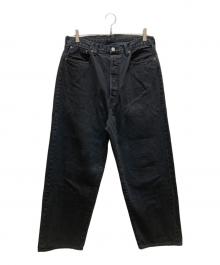everyone×A.PRESSE（エブリワン×アプレッセ）の古着「Vintage Baggy Denim Pants」｜ブラック