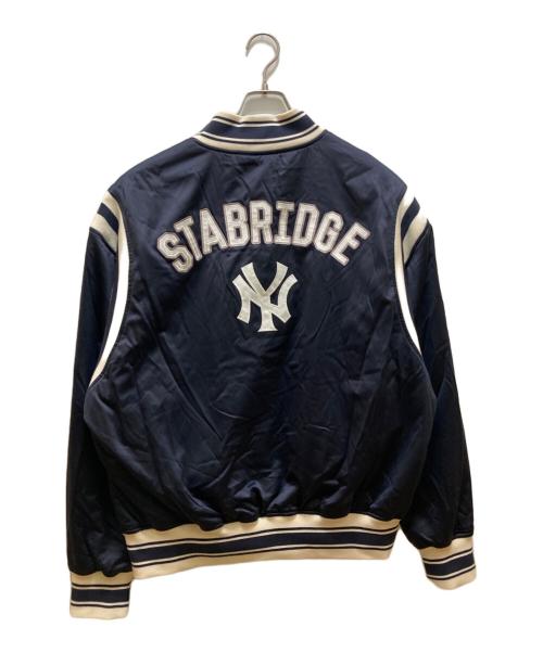 Fanatics（ファナティクス）FANATICS (ファナティクス) STABRIDGE (スタブリッジ) MLB (エムエルビー) サテンスタジアムジャケット ネイビー サイズ:XL 未使用品の古着・服飾アイテム