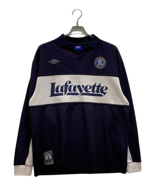 LFYT（エルエフワイティー）LFYT (エルエフワイティー) CHAMPIONSHIP L/S SOCCER JERSEY ネイビー サイズ:Mの古着・服飾アイテム