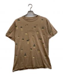 VINTAGE（ヴィンテージ）の古着「オールド両面プリントTシャツ」｜ベージュ