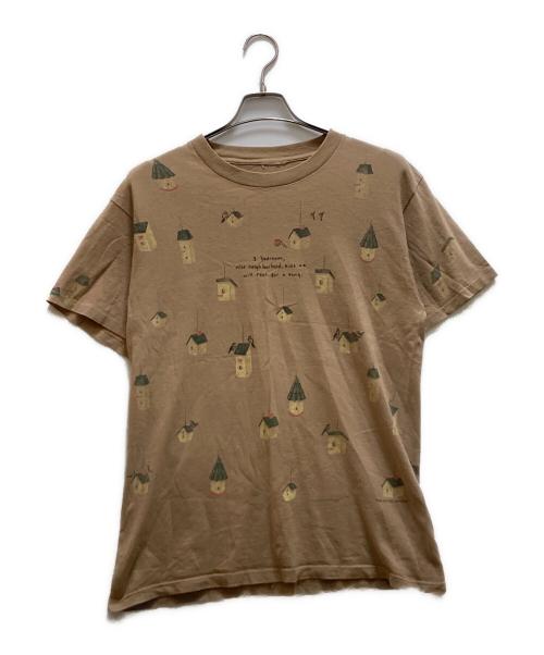 VINTAGE（ヴィンテージ）VINTAGE (ヴィンテージ) オールド両面プリントTシャツ ベージュ サイズ:Freeの古着・服飾アイテム
