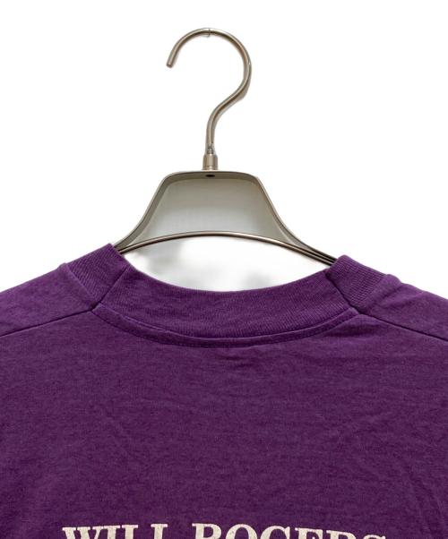 FRUIT OF THE LOOM BEST（フルーツオブザルーム）FRUIT OF THE LOOM BEST (フルーツオブザルーム) オールドプリントTシャツ パープル サイズ:Lの古着・服飾アイテム