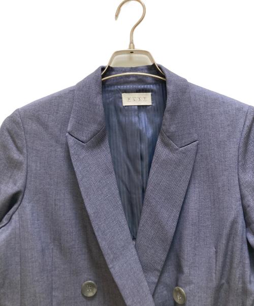 PLST（プラステ）PLST (プラステ) トリアセブレンドオックスダブルジャケット ネイビー サイズ:mの古着・服飾アイテム