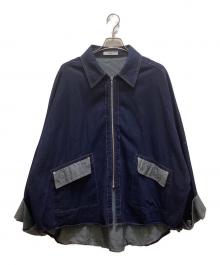Vacancy（ヴァカンシー）の古着「ZIPバイカラーデニムジャケット」｜インディゴ