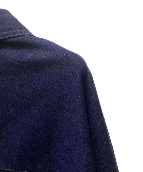 Vacancy（ヴァカンシー）VACANCY (ヴァカンシー) ZIPバイカラーデニムジャケット インディゴ サイズ:Freeの古着・服飾アイテム