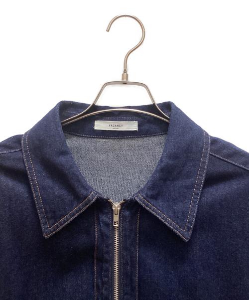 Vacancy（ヴァカンシー）VACANCY (ヴァカンシー) ZIPバイカラーデニムジャケット インディゴ サイズ:Freeの古着・服飾アイテム