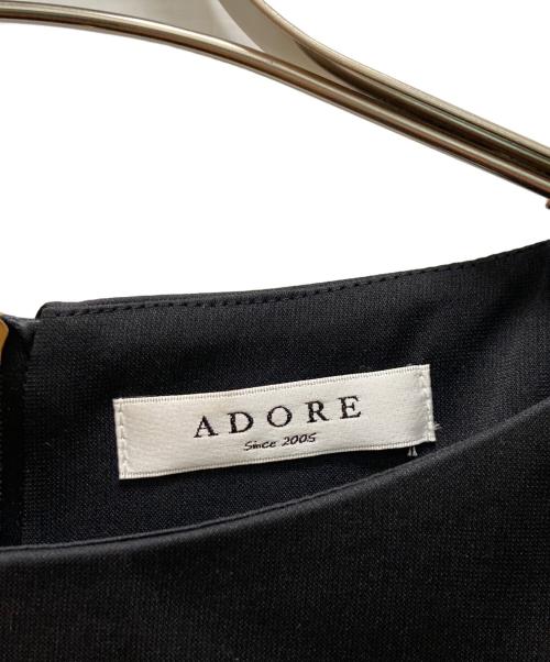 ADORE（アドーア）ADORE (アドーア) 背面ジップブラウス ブラック サイズ:38の古着・服飾アイテム