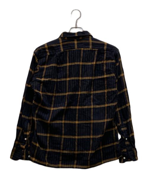INDIVIDUALIZED SHIRTS（インディビジュアライズドシャツ）INDIVIDUALIZED SHIRTS (インディビジュアライズドシャツ) MOJITO (モヒート) コラボチェックオープンカラーシャツ ブラック×ブラウン サイズ:sの古着・服飾アイテム