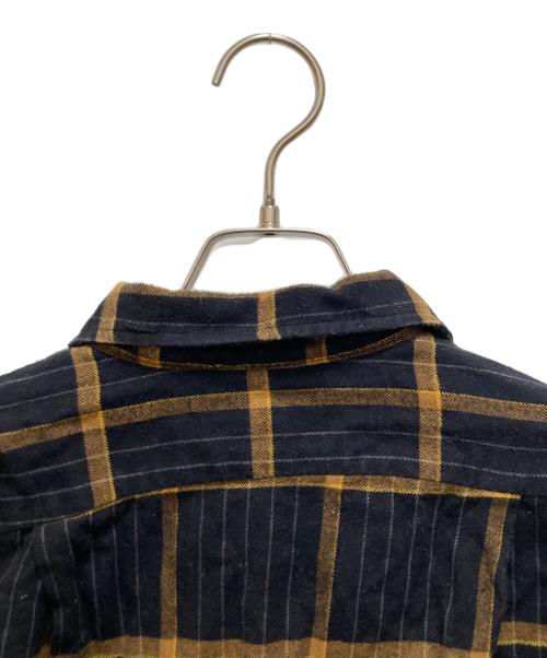 INDIVIDUALIZED SHIRTS（インディビジュアライズドシャツ）INDIVIDUALIZED SHIRTS (インディビジュアライズドシャツ) MOJITO (モヒート) コラボチェックオープンカラーシャツ ブラック×ブラウン サイズ:sの古着・服飾アイテム