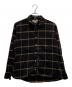 INDIVIDUALIZED SHIRTS（インディビジュアライズドシャツ）の古着「コラボチェックオープンカラーシャツ」｜ブラック×ブラウン