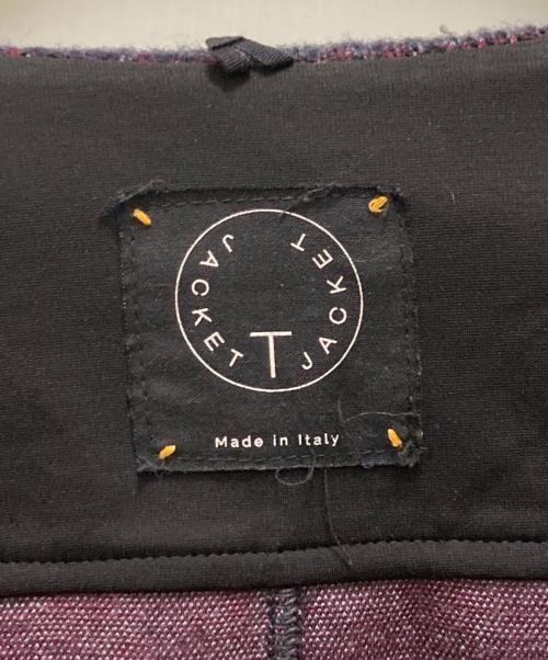 T-JACKET By TONELLO（ティージャケット バイ トネッロ）T-JACKET By TONELLO (ティージャケット バイ トネッロ) 2Bチェックウールテーラードジャケット ブラック サイズ:Sの古着・服飾アイテム