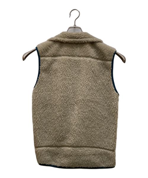 Patagonia（パタゴニア）Patagonia (パタゴニア) クラシックレトロX ボアフリースベスト ベージュ×グリーン サイズ:Ｓの古着・服飾アイテム