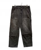 NAUTICAノーティカ）の古着「Faded Double Knee Denim Pants」｜ブラック