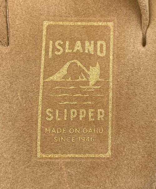 ISLAND SLIPPER（アイランドスリッパ）ISLAND SLIPPER (アイランドスリッパ) スウェードトングサンダル ベージュ サイズ:7の古着・服飾アイテム
